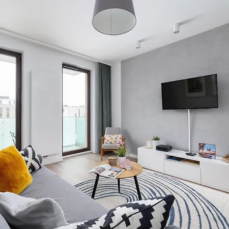 Apartment Subtle Grey With Furnished Balcony And Parking In By Renters Krakow